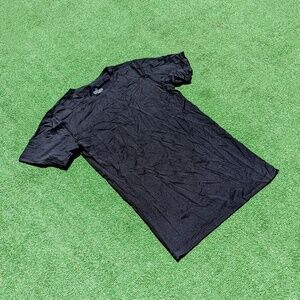 Copper Compression Support Shirt Mens Large Black Short Sleeve Crew Neck EUC